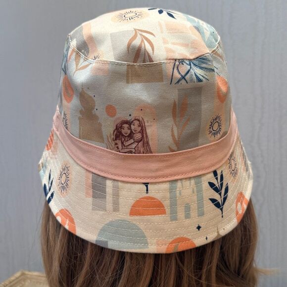 Disney Princesses Bucket Sun Hat Ariel Tiana Snow White Pastels - Picture 5 of 14